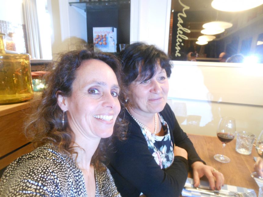 Met Elfi Gabrieli in Utrecht, voor mijn boekpresentatie.